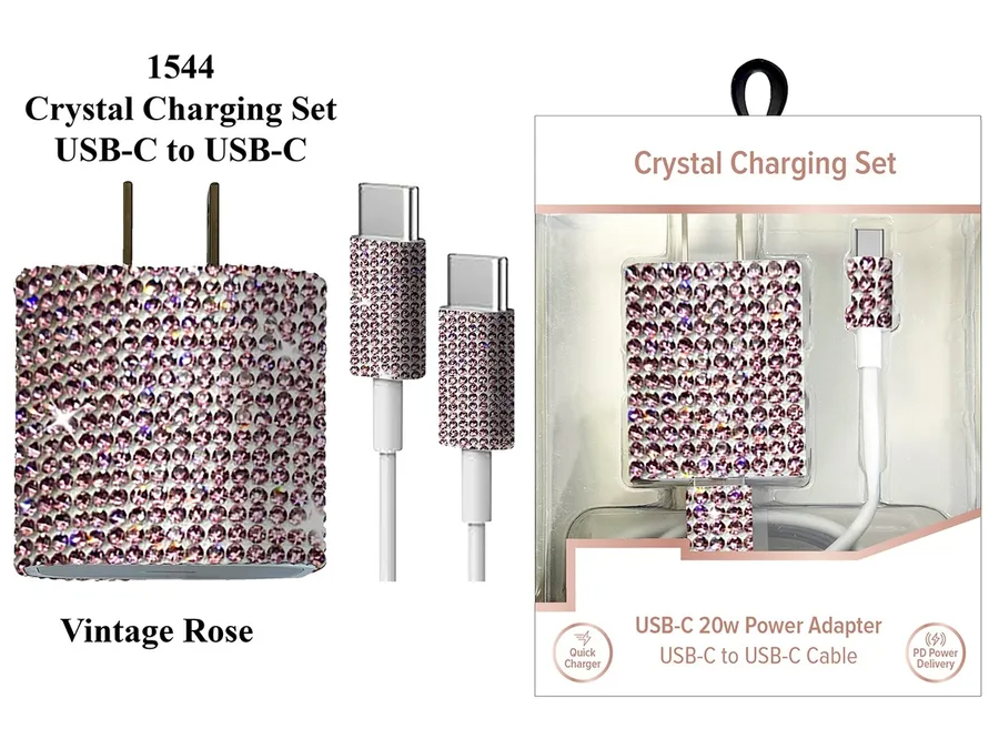 Radiance USB-C To USB-C Crystal Charging Set