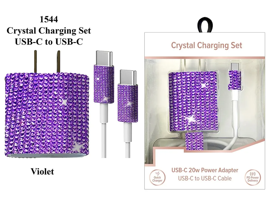 Radiance USB-C To USB-C Crystal Charging Set