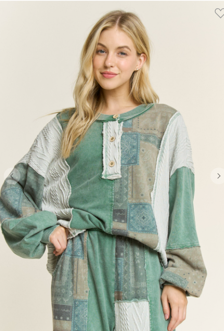 Bandana Patchwork Sweater