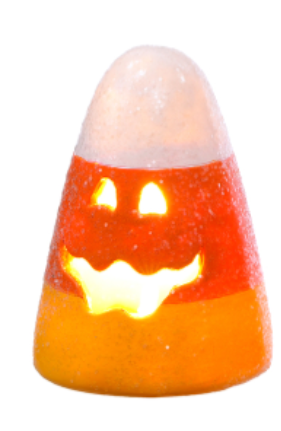 Resin Candy Corn LED Decor - Multiple Designs