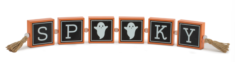 Halloween Block Sign - Multiple Designs