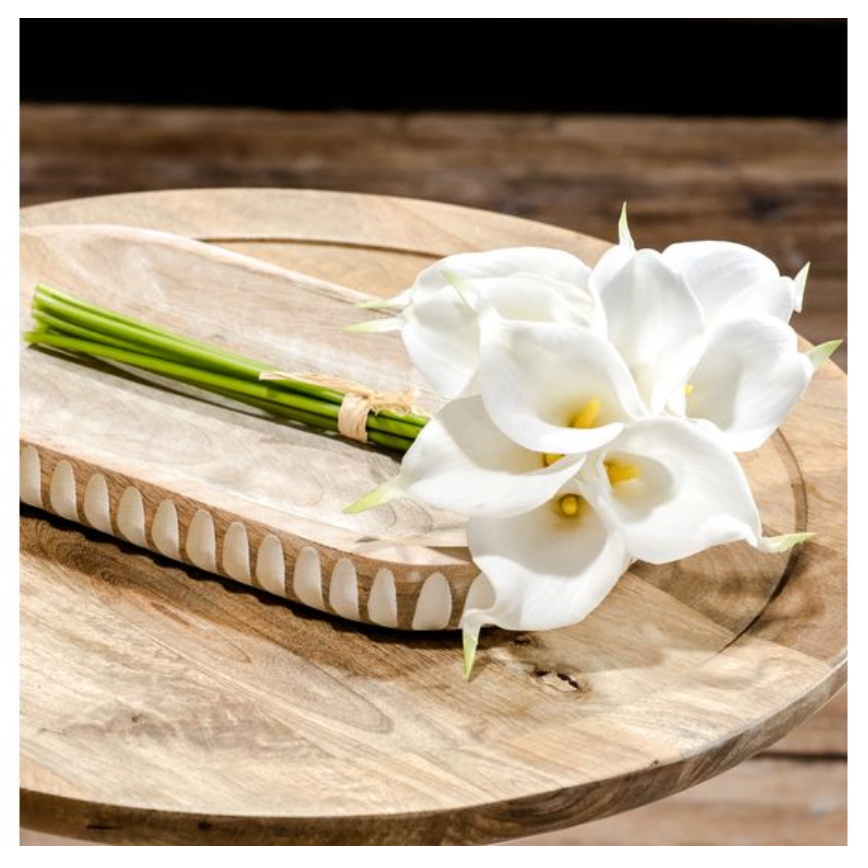 9 STEM WHITE CALLA LILY