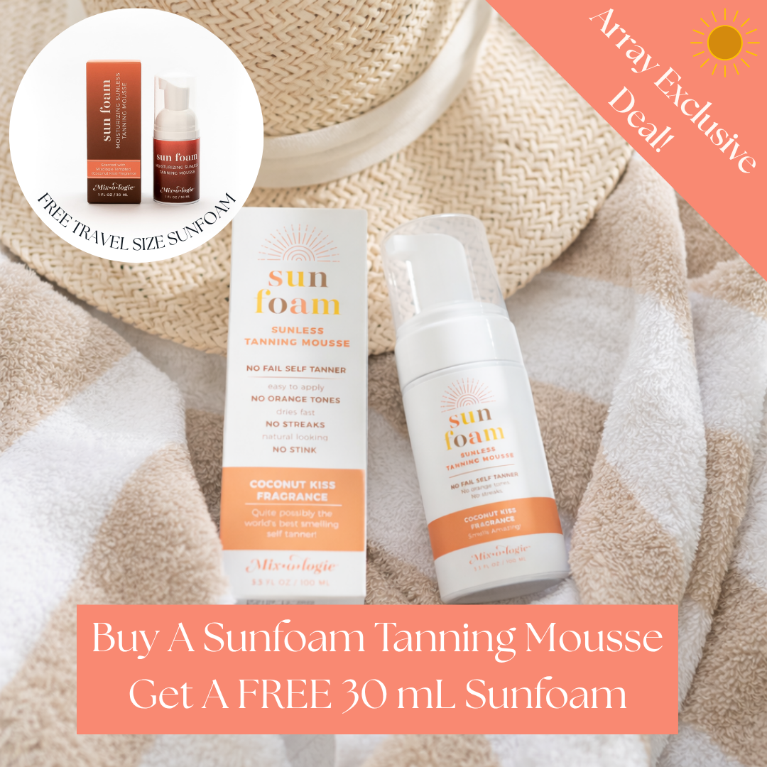 PREORDER- SunFoam Sunless Tanning Mousse with Free Travel Size Sunfoam by Mixologie