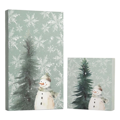 Green Snowflake Blocks - Multiple Sizes