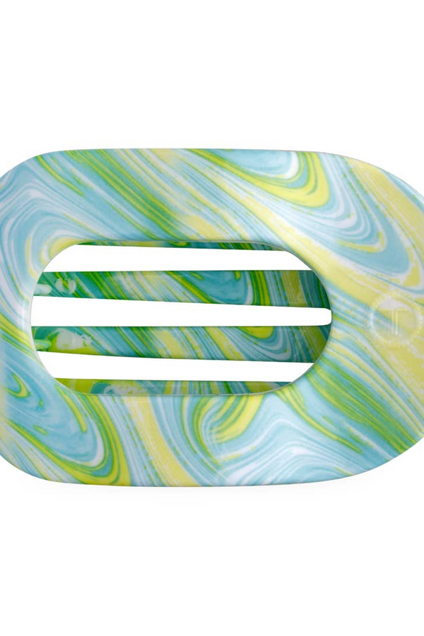 Flat Round Hair Clip - By The Sea Shore - Multiple Sizes
