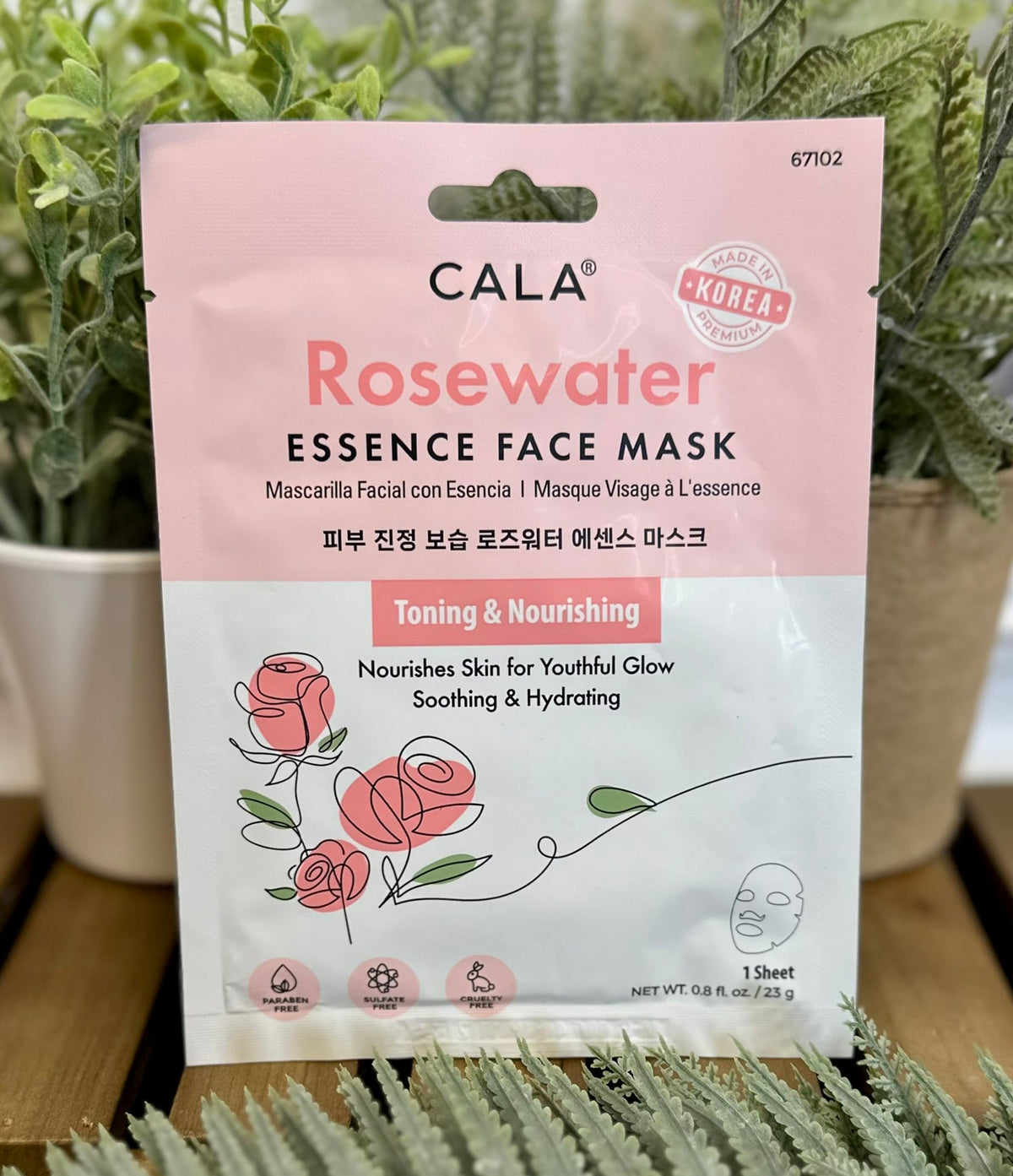 Cala Facial Sheet Masks in Rose Water