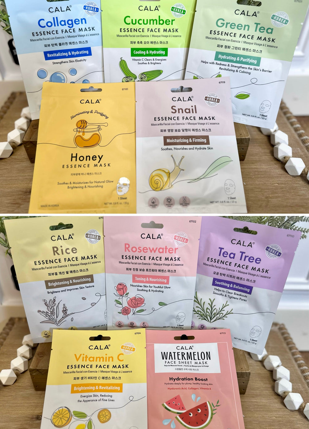 Cala Facial Sheet Masks - Multiple Varieties
