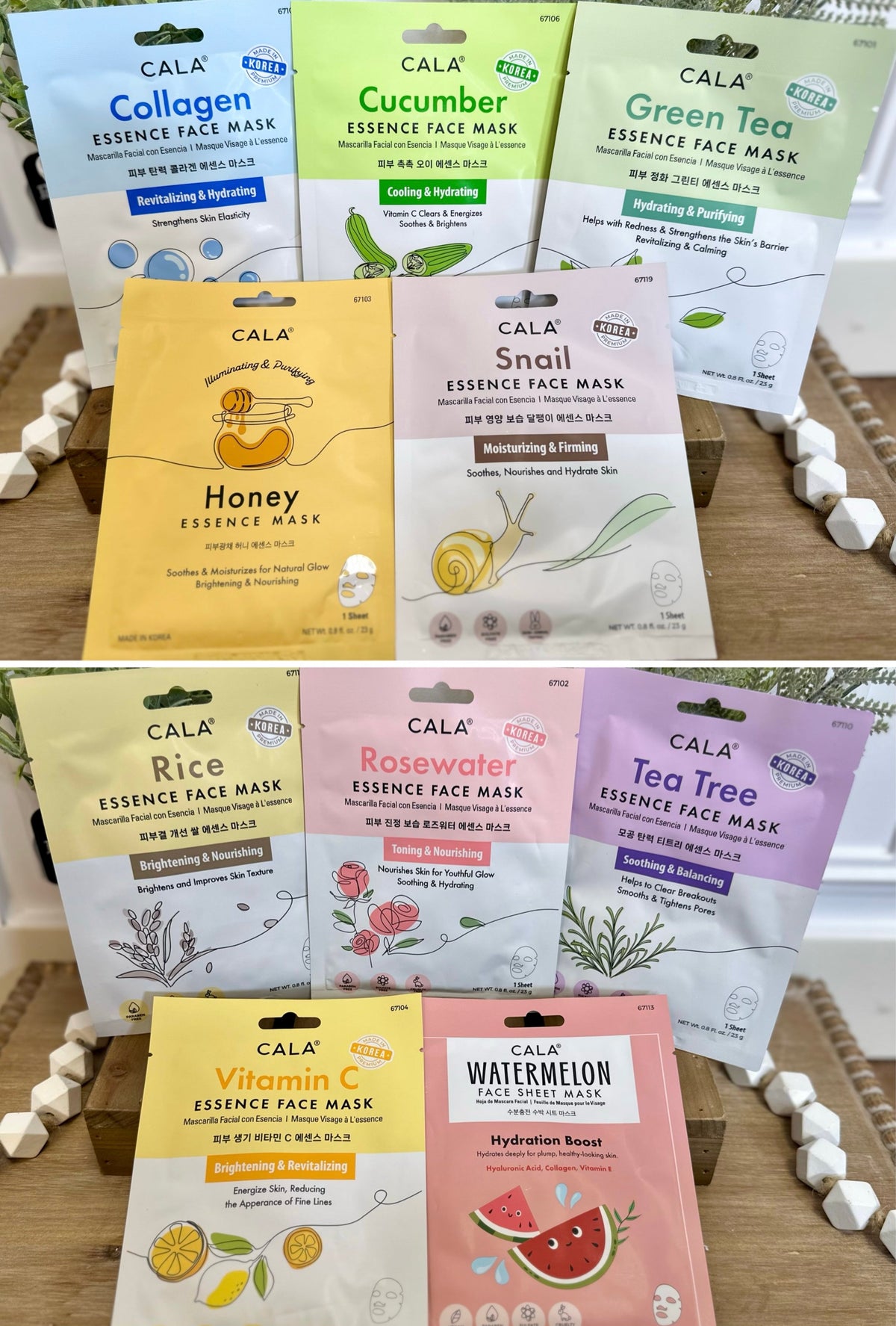 Cala Facial Sheet Masks - Multiple Varieties