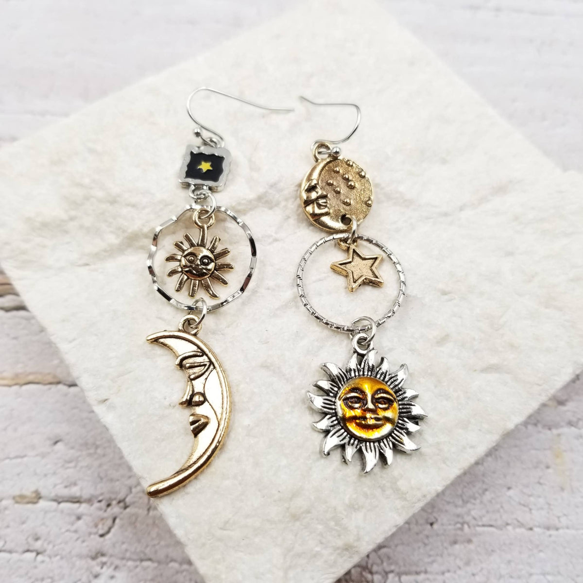 Classical Moon & Sun Earrings