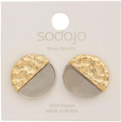 Two Tone Dipped Earrings