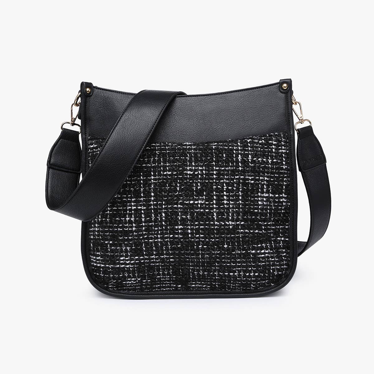 Chloe Tweed Crossbody w/ Guitar Strap Jen & Co