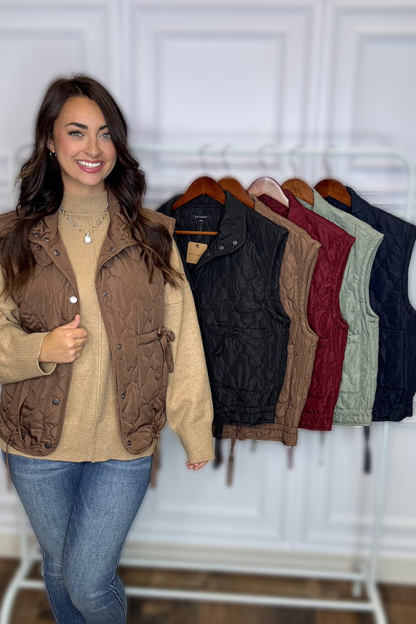 Puff ‘n’ Bows Puffer Vest - Multiple Colors *Final Sale*