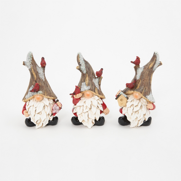 6.7"H Resin Holiday Gnome - Multiple Designs