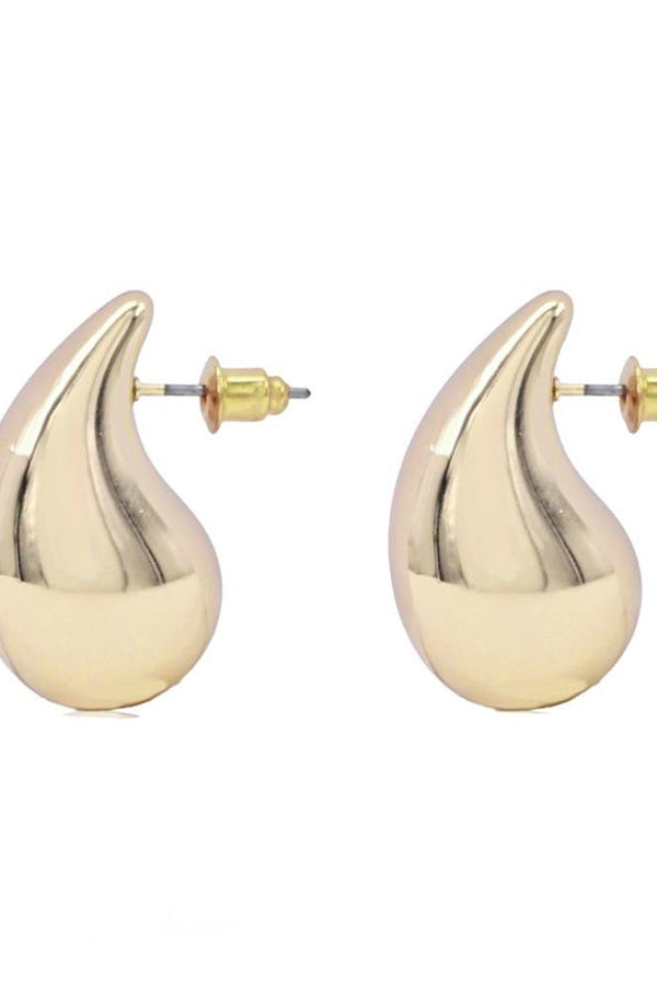 Metal Teardrop Earring