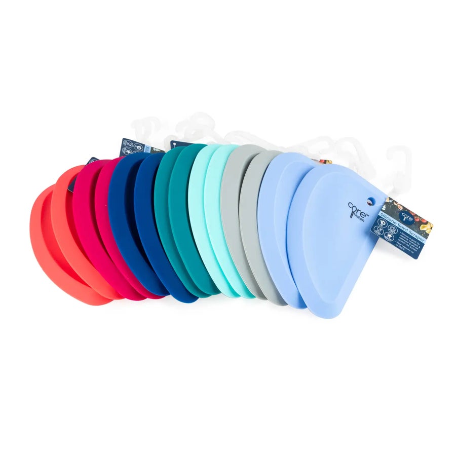Silicone Bowl Scraper - Multiple Colors