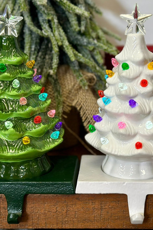 Lighted Christmas Tree Stocking Holder