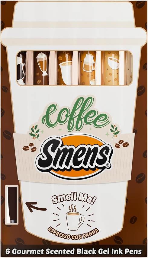 Coffee Scented Pens (Set Of 6)