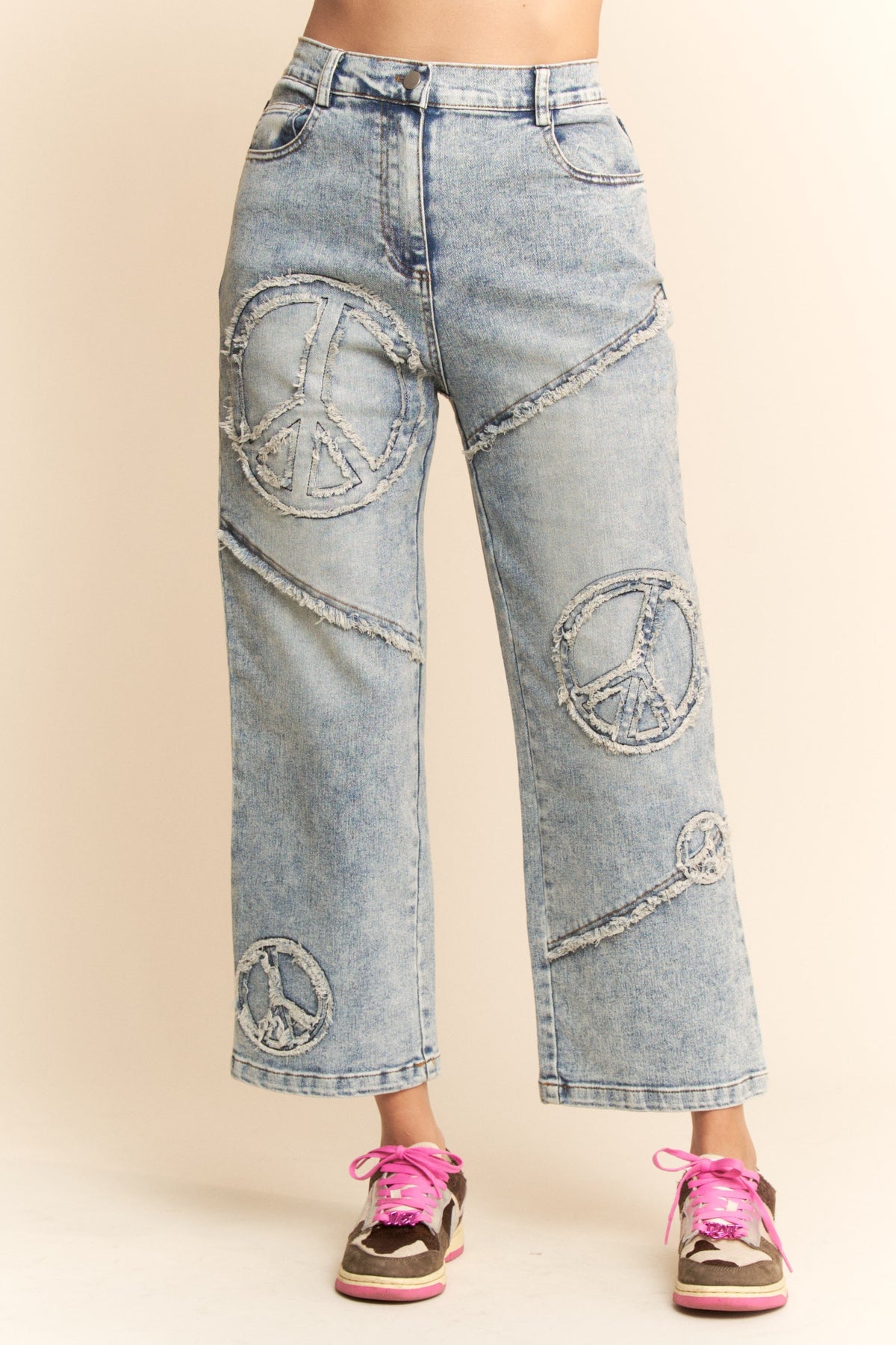 Peace Love & Harmony Denim Pants
