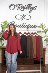 Dear Scarlett Long Sleeve Smock Top