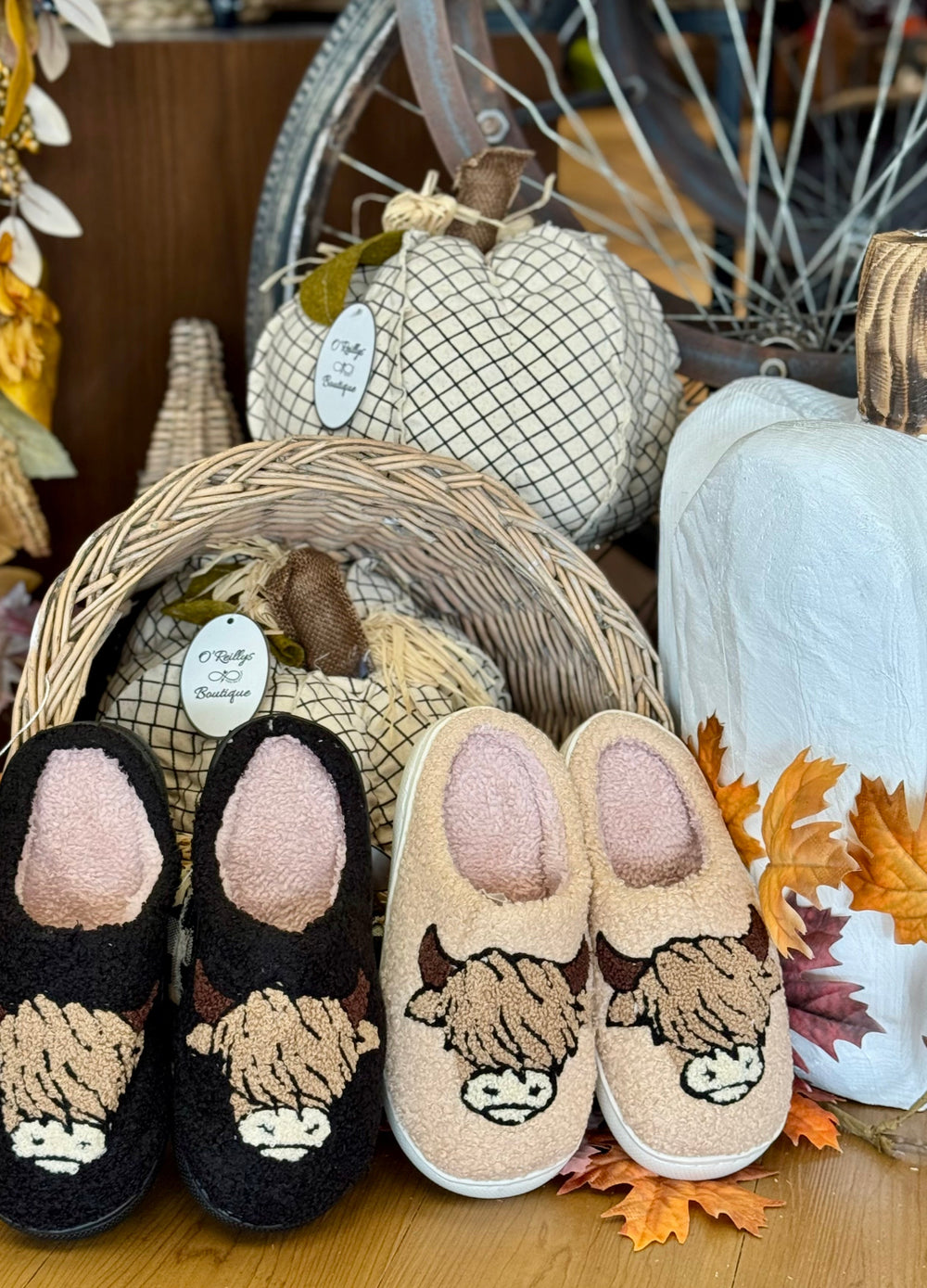 Highland Cow Slippers - 2 Colors *Final Sale*