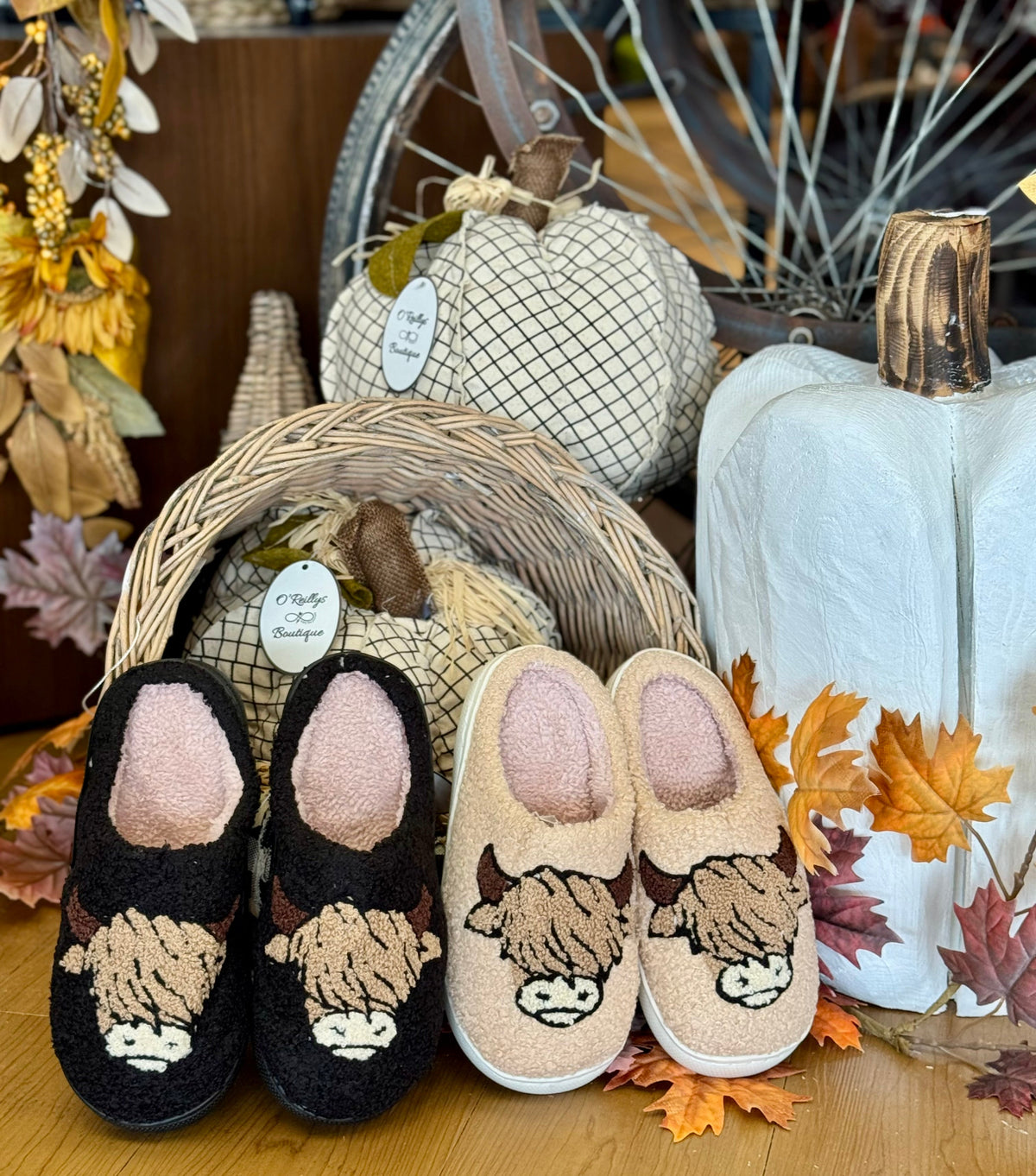 Highland Cow Slippers - 2 Colors *Final Sale*