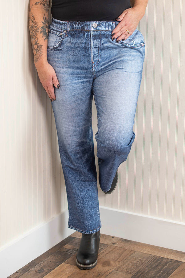 Dear Scarlett Zenim Straight Leg Pants - Classic Denim