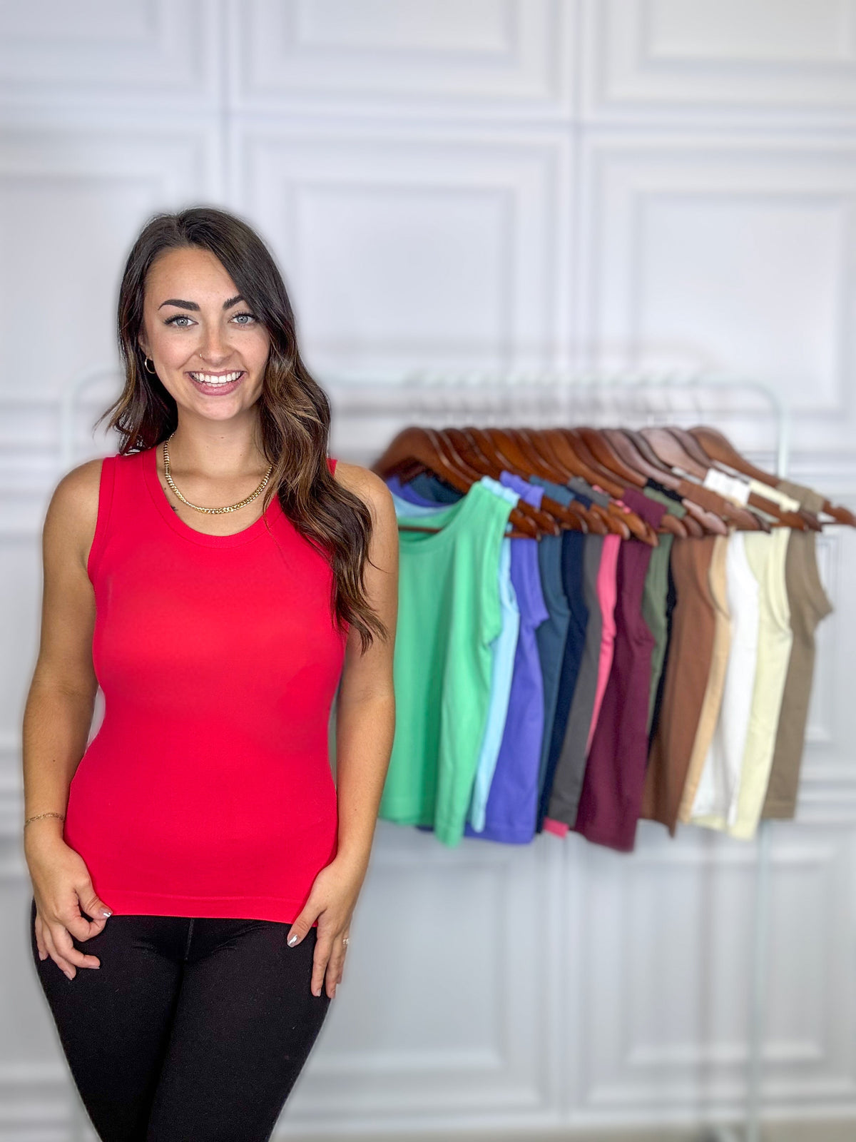 Seamless High-Low Reversible Tank - Multiple Colors