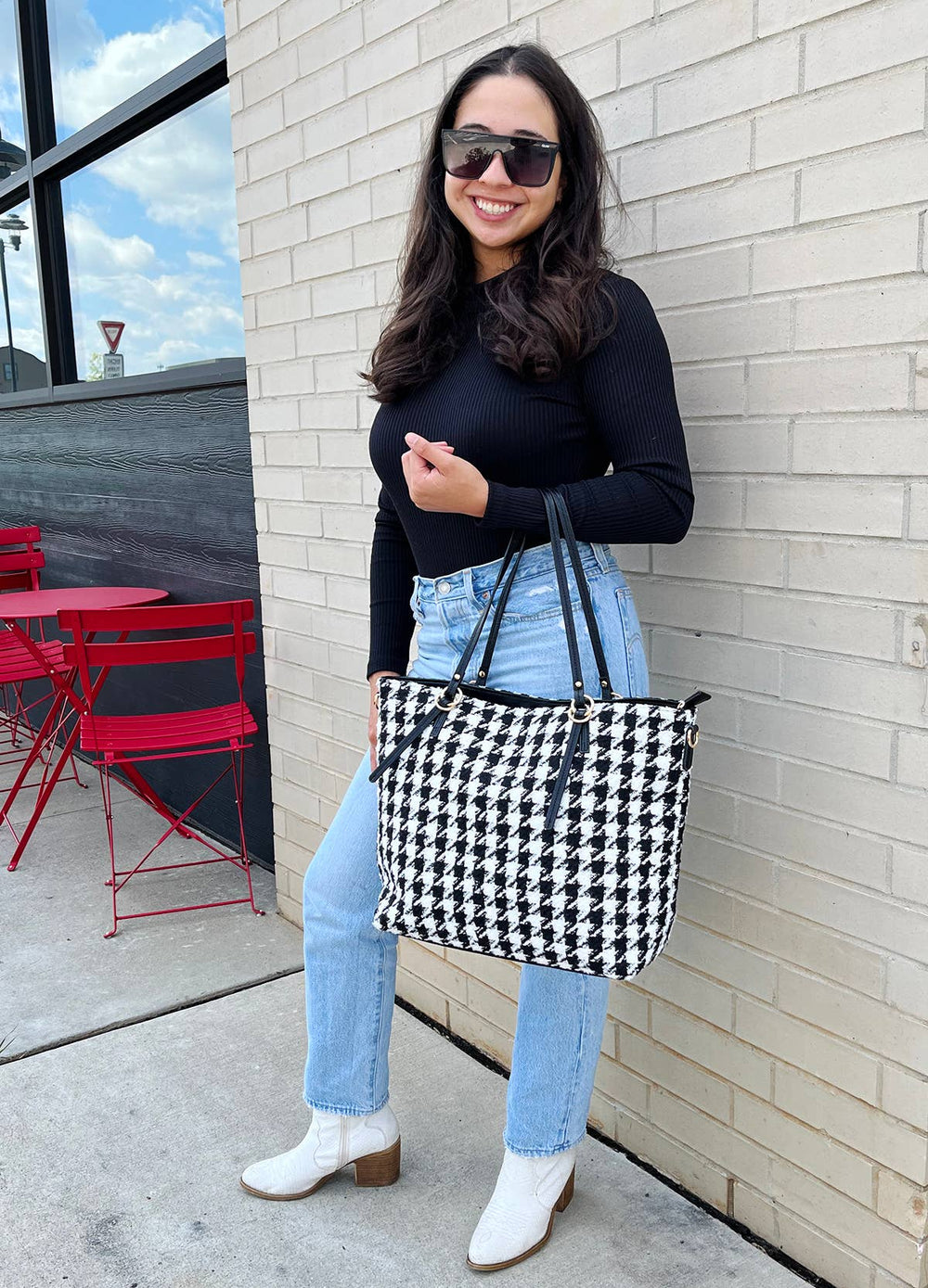 Ingrid Tote w/ Zipper Closure Jen & Co