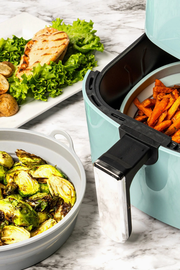Krumbs Kitchen® Essentials Collapsible Silicone Air Fryer Basket