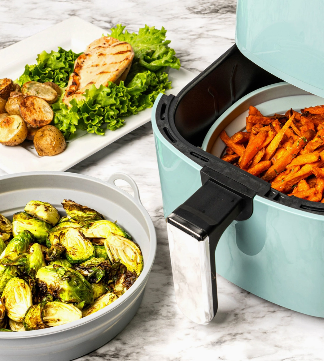 Krumbs Kitchen® Essentials Collapsible Silicone Air Fryer Basket