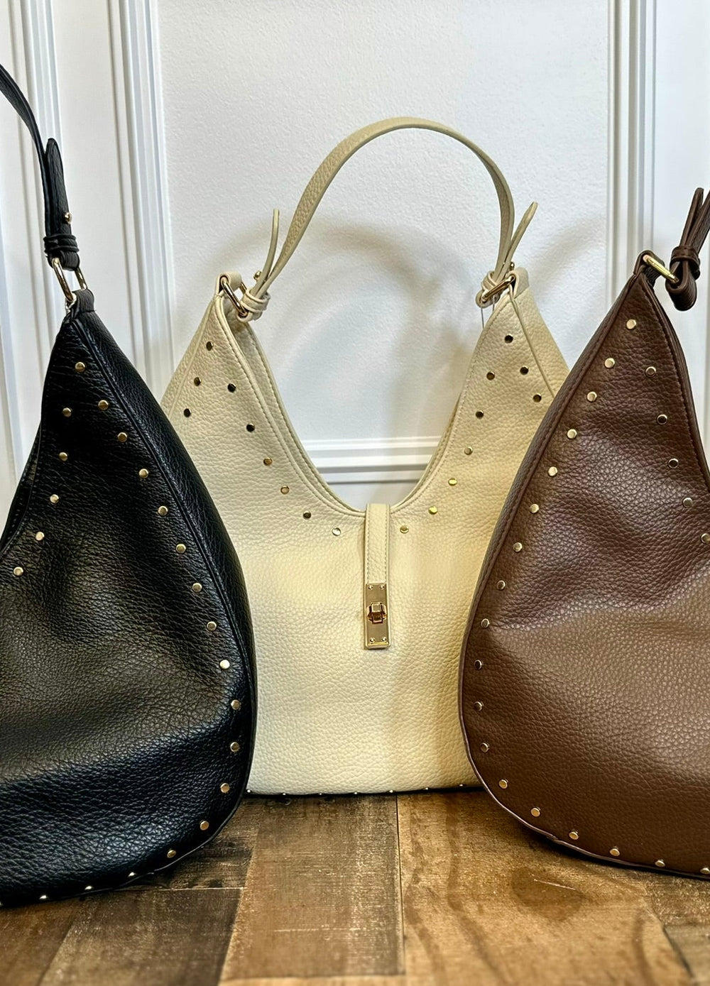 City Bound Turn Lock Loop Hobo Bag