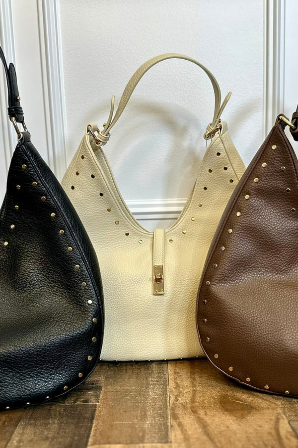 City Bound Turn Lock Loop Hobo Bag