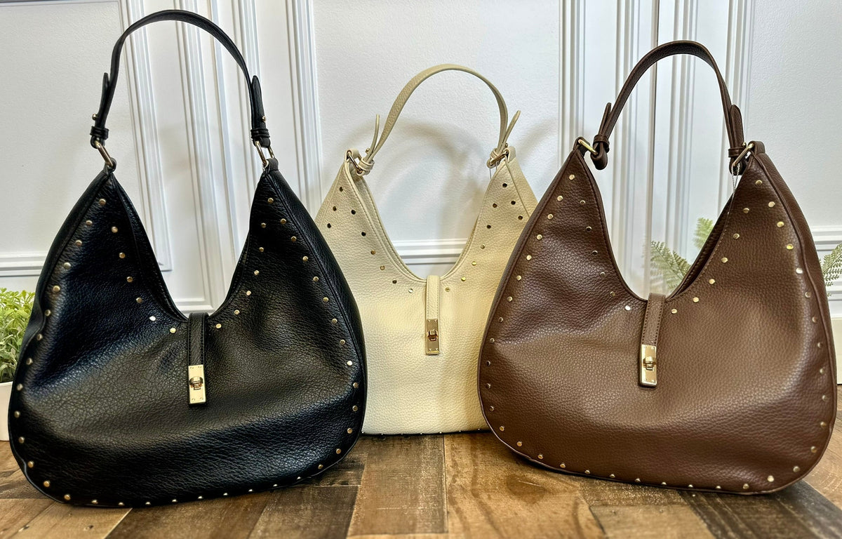 City Bound Turn Lock Loop Hobo Bag