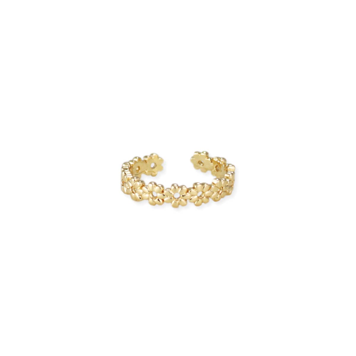 Daisy Chain Gold or Silver Adjustable Toe Ring