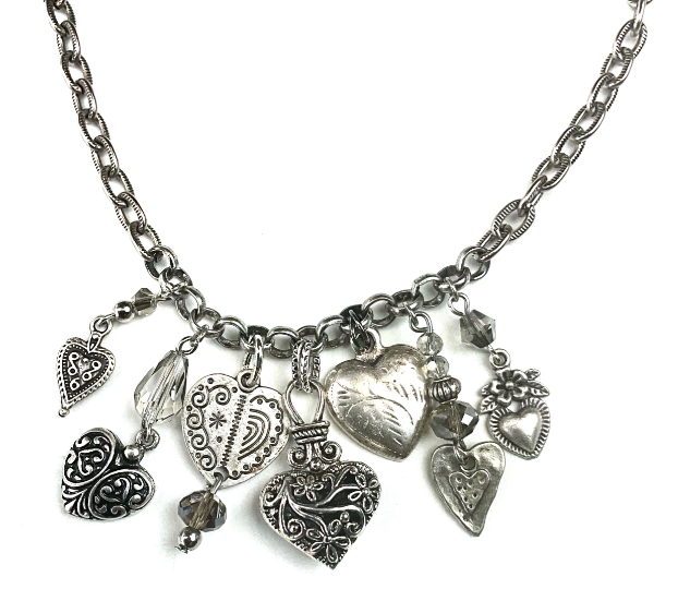 Lost & Found Queen Of Hearts Charm Necklace