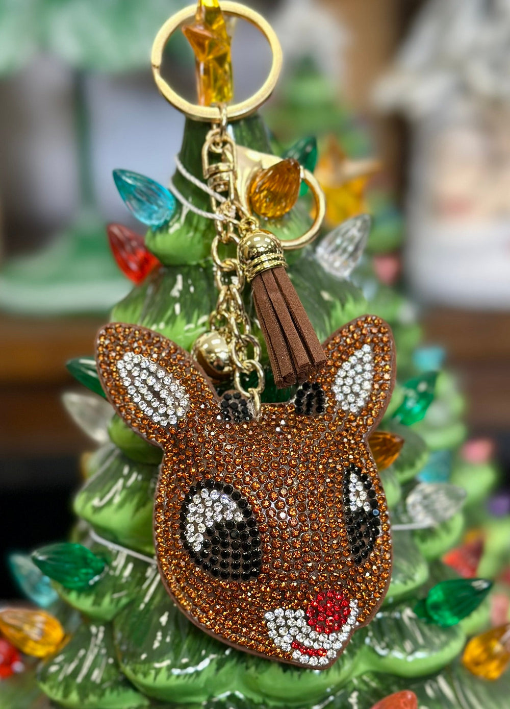 Classic Christmas Character Bling Keychains