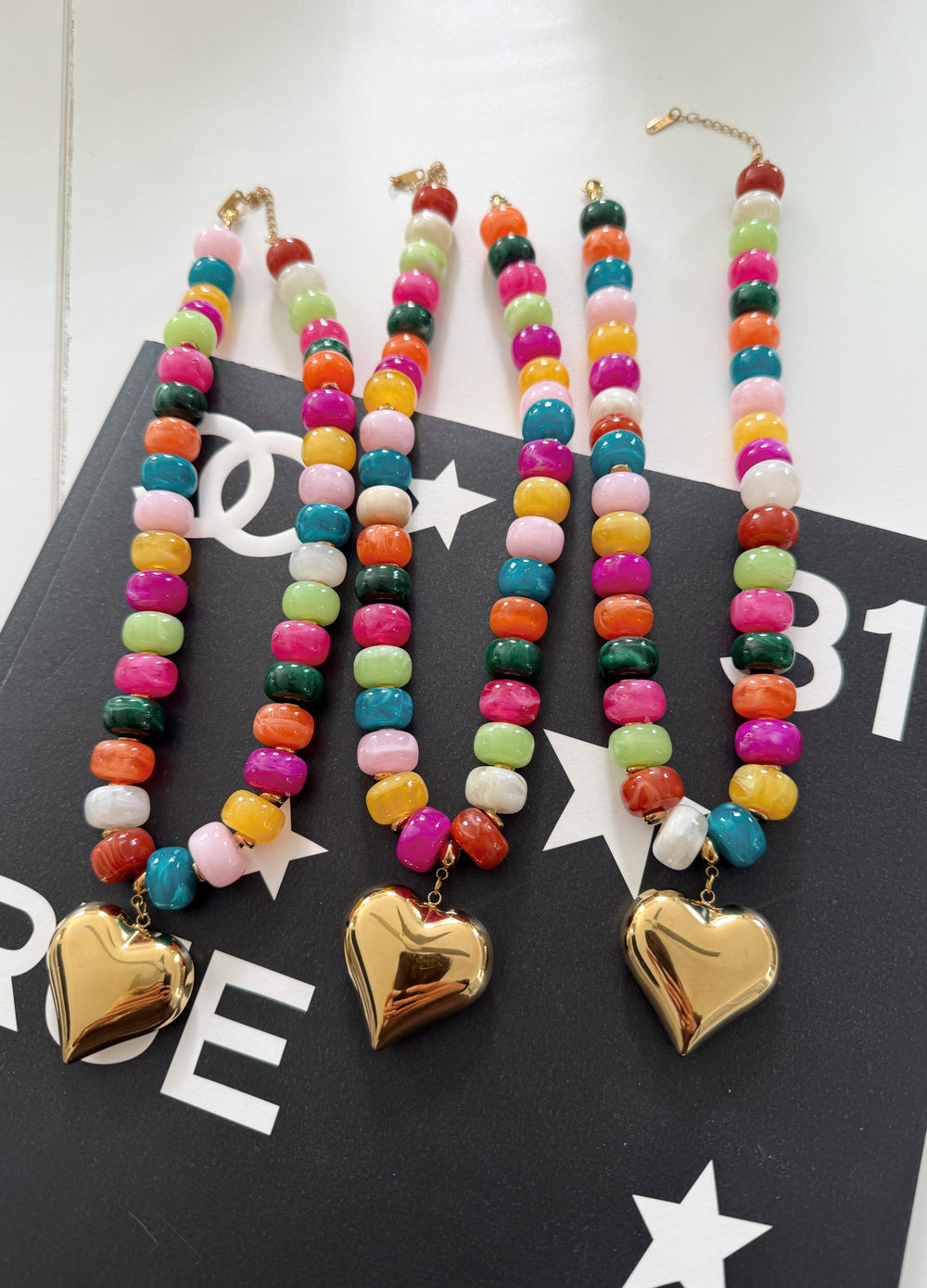 Colorful Heart Necklace