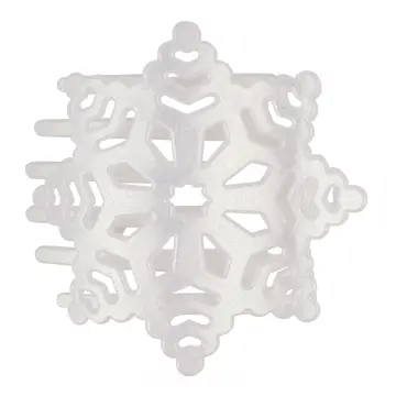 Glitter Snowflake Flat Hair Clip