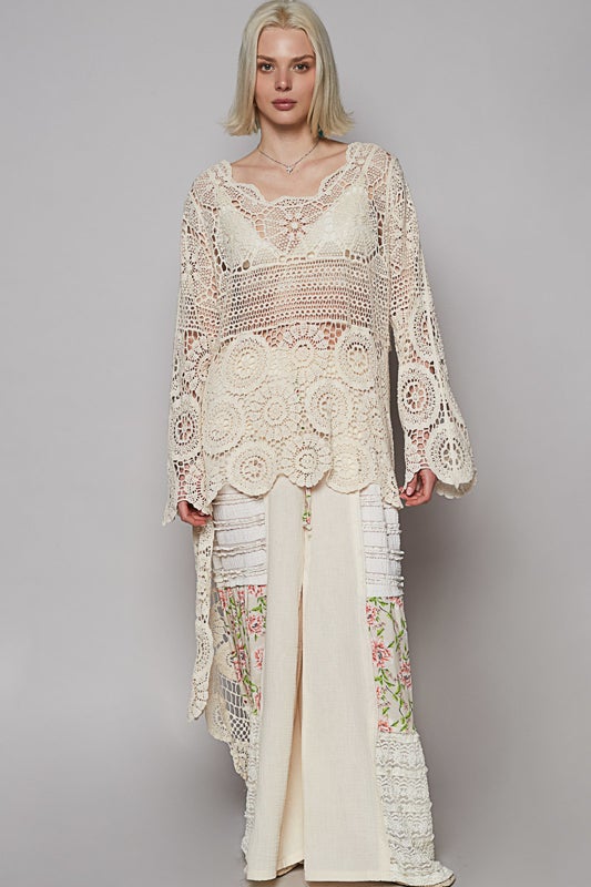 Call Me Sweetheart Elongated Top - Natural