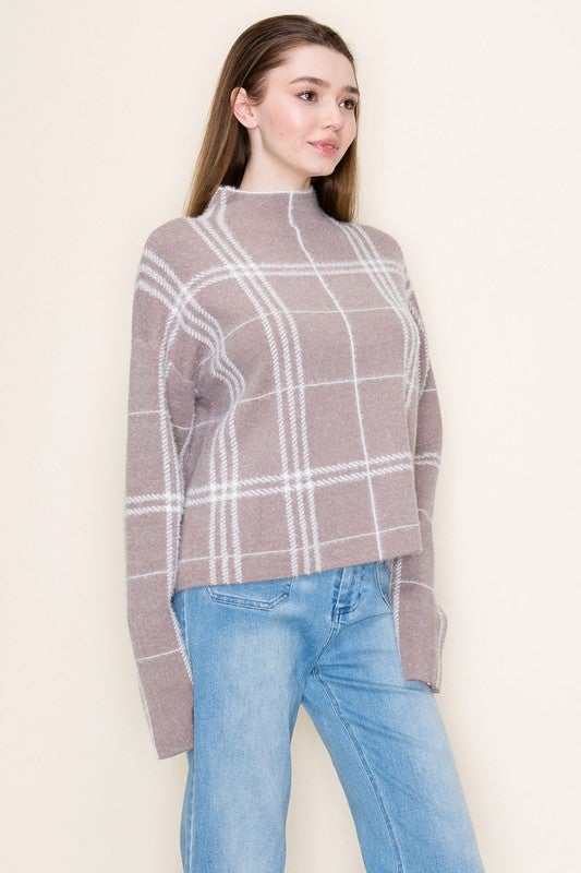 Harvest Moon Mocha Loose Knit Sweater