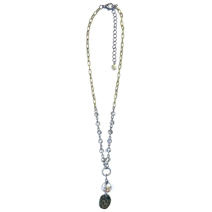 Lost & Found Rosaried & Coin Drop Pendant Necklace