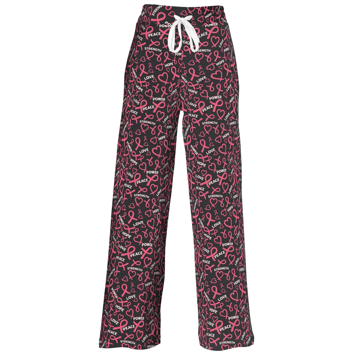 Pink Ribbon Heart PJ Pants
