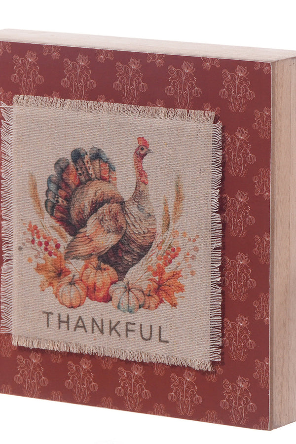 Fabric Autumn Block Sign