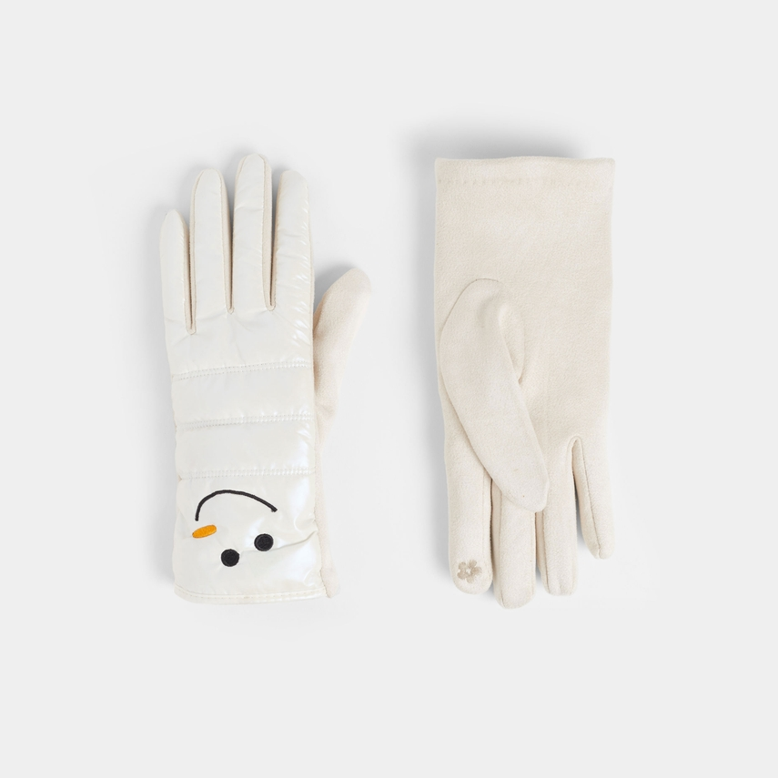 Snowman Time Touchscreen Gloves