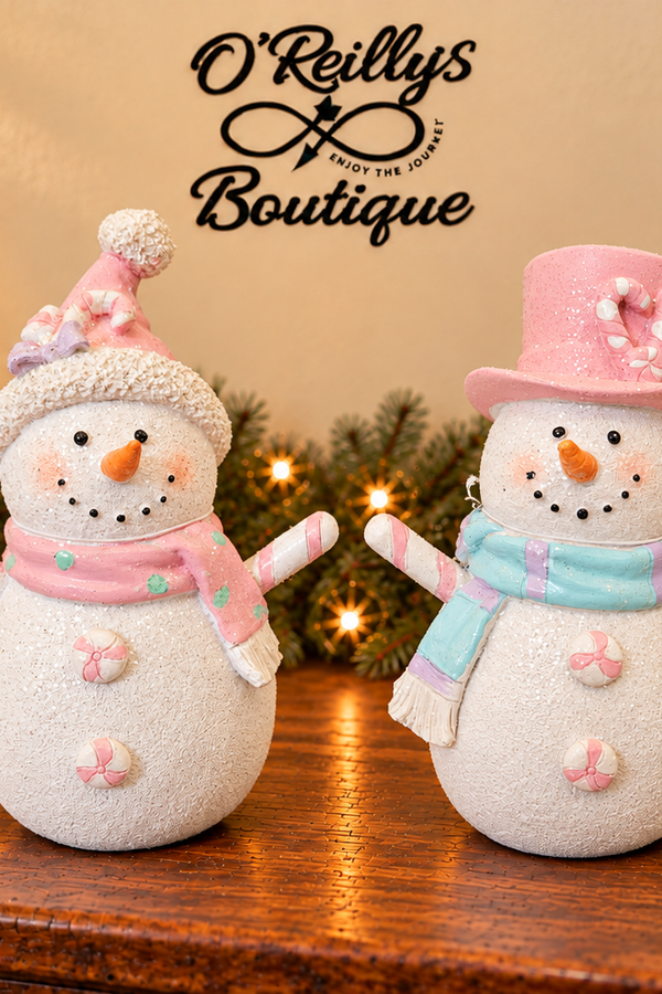 5.12"H Resin Holiday Snowman - Multiple Designs