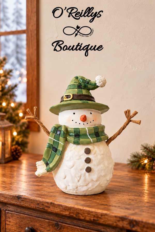 8.3"H Resin Holiday Snowman - Multiple Designs