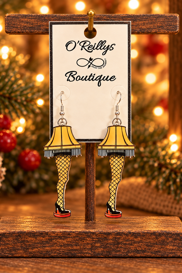Leg Lamp Earrings