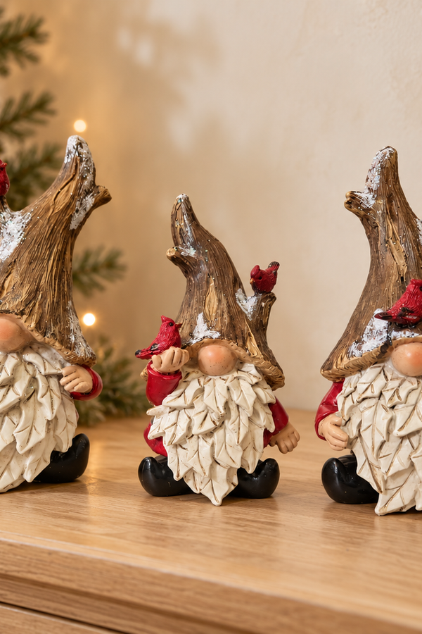 6.7"H Resin Holiday Gnome - Multiple Designs
