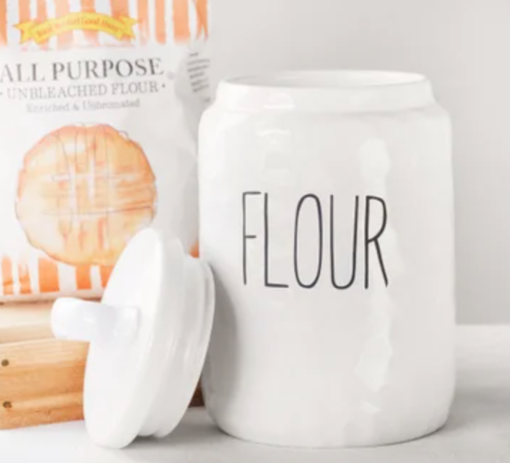 10" White Flour Keeper